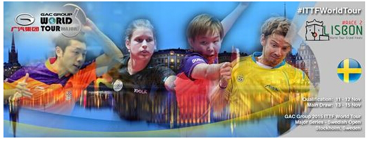 2015瑞典乒乓球公开赛决赛日 精彩对阵直播表