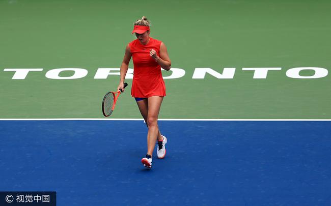 2017罗杰斯杯网球赛：斯维托丽娜横扫哈勒普 将与沃兹争冠